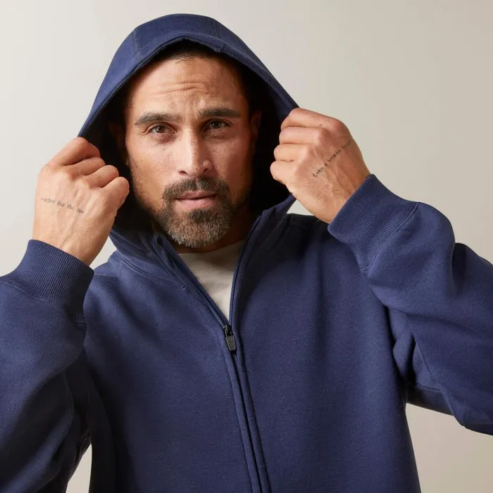 Rebar Born For This Full Zip Hoodie Navy Men Ariat Sweatshirts and Hoodies Rebar Born For This Full Zip Hoodie Navy Men Ariat Sweatshirts and Hoodies
