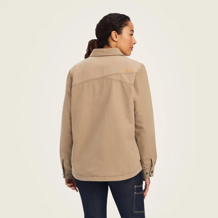 Rebar Classic Canvas Shirt Jacket Rebar Khaki Women Ariat Jackets and Vests Rebar Classic Canvas Shirt Jacket Rebar Khaki Women Ariat Jackets and Vests