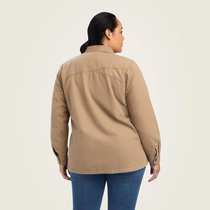 Rebar Classic Canvas Shirt Jacket Rebar Khaki Women Ariat Jackets and Vests Rebar Classic Canvas Shirt Jacket Rebar Khaki Women Ariat Jackets and Vests