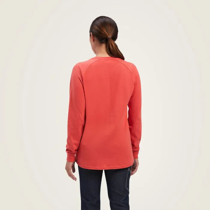 Rebar Cotton Strong Block TShirt Baked Apple True Navy Women Ariat TShirts and Tops Rebar Cotton Strong Block TShirt Baked Apple True Navy Women Ariat TShirts and Tops