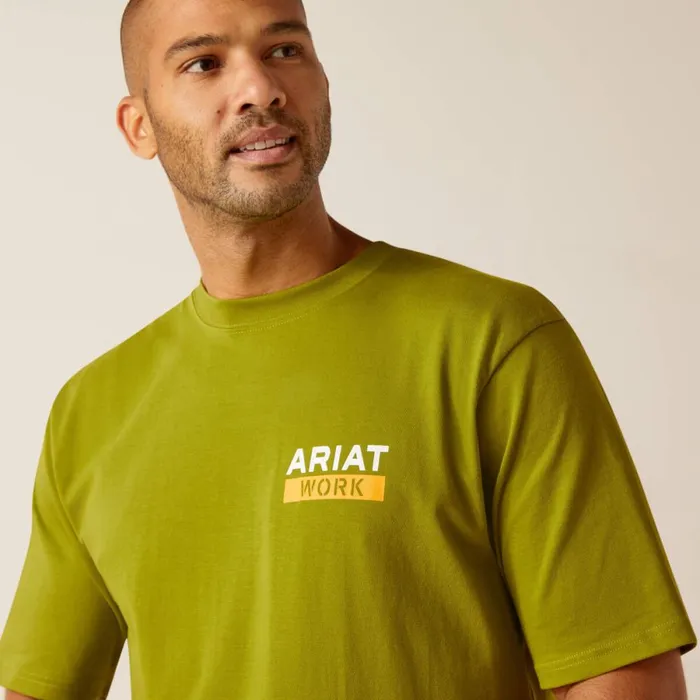 Rebar Cotton Strong Roughneck Graphic TShirt Going Green Men Ariat TShirts and Polos Rebar Cotton Strong Roughneck Graphic TShirt Going Green Men Ariat TShirts and Polos
