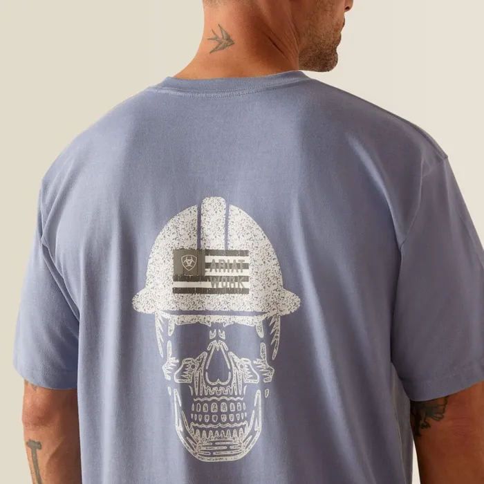 Rebar Cotton Strong Roughneck Graphic TShirt Infinity Heather Men Ariat TShirts and Polos Rebar Cotton Strong Roughneck Graphic TShirt Infinity Heather Men Ariat TShirts and Polos