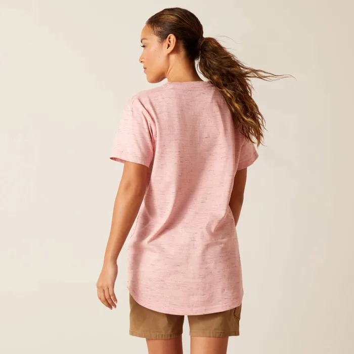 Rebar Cotton Strong Space Dyed TShirt Mauveglow Space Dye Women Ariat TShirts and Tops Rebar Cotton Strong Space Dyed TShirt Mauveglow Space Dye Women Ariat TShirts and Tops