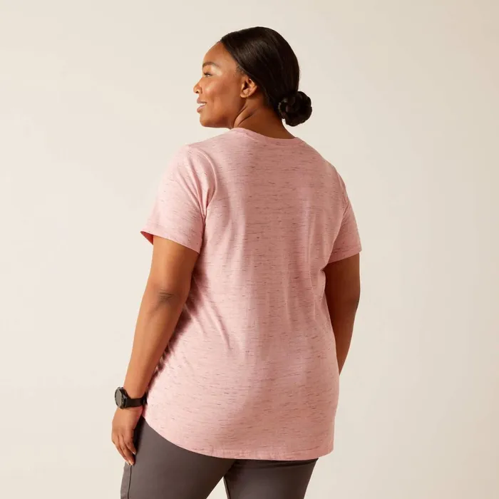 Rebar Cotton Strong Space Dyed TShirt Mauveglow Space Dye Women Ariat TShirts and Tops Rebar Cotton Strong Space Dyed TShirt Mauveglow Space Dye Women Ariat TShirts and Tops