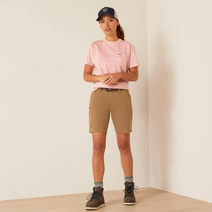 Rebar Cotton Strong Space Dyed TShirt Mauveglow Space Dye Women Ariat TShirts and Tops Rebar Cotton Strong Space Dyed TShirt Mauveglow Space Dye Women Ariat TShirts and Tops