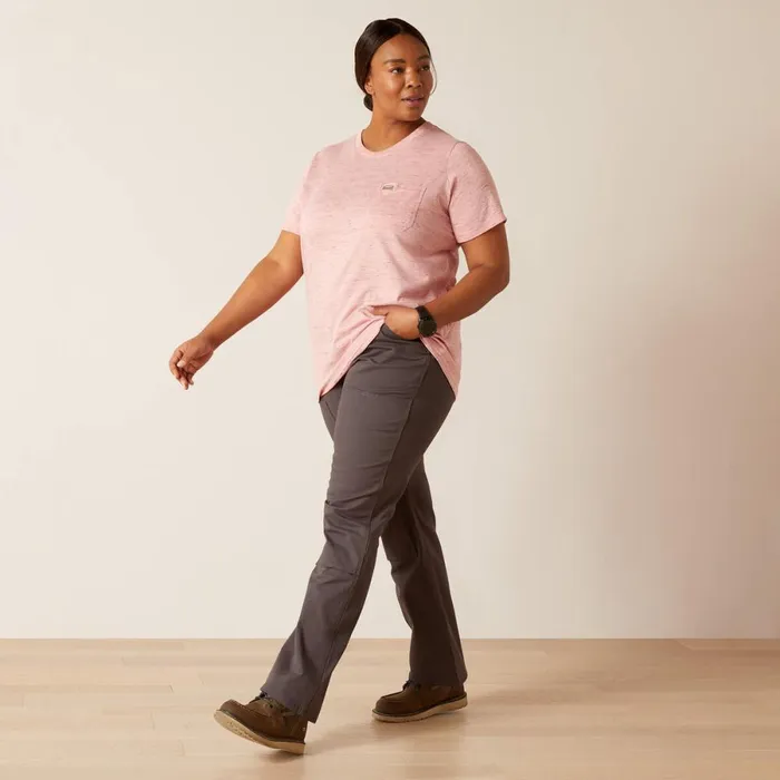 Rebar Cotton Strong Space Dyed TShirt Mauveglow Space Dye Women Ariat TShirts and Tops Rebar Cotton Strong Space Dyed TShirt Mauveglow Space Dye Women Ariat TShirts and Tops