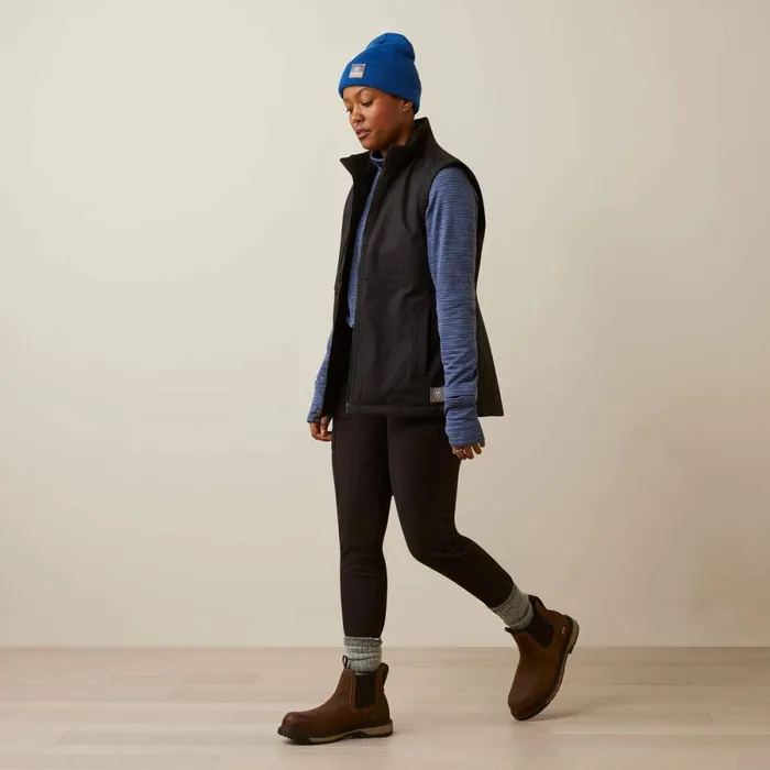 Rebar DuraCanvas Insulated Vest Black Women Ariat Workwear Rebar DuraCanvas Insulated Vest Black Women Ariat Workwear