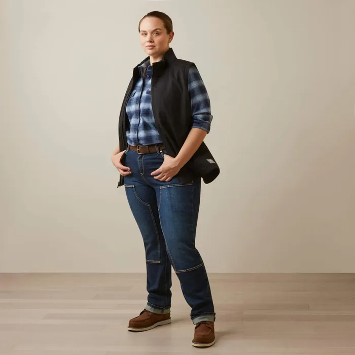 Rebar DuraCanvas Insulated Vest Black Women Ariat Workwear Rebar DuraCanvas Insulated Vest Black Women Ariat Workwear
