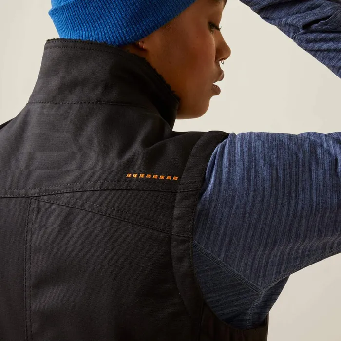 Rebar DuraCanvas Insulated Vest Black Women Ariat Workwear Rebar DuraCanvas Insulated Vest Black Women Ariat Workwear