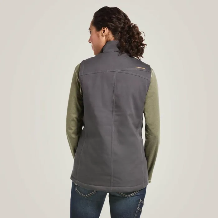 Rebar DuraCanvas Insulated Vest Rebar Grey Women Ariat Jackets and Vests Rebar DuraCanvas Insulated Vest Rebar Grey Women Ariat Jackets and Vests
