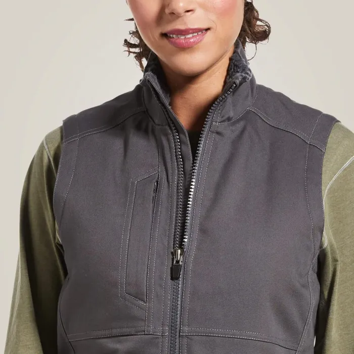 Rebar DuraCanvas Insulated Vest Rebar Grey Women Ariat Jackets and Vests Rebar DuraCanvas Insulated Vest Rebar Grey Women Ariat Jackets and Vests