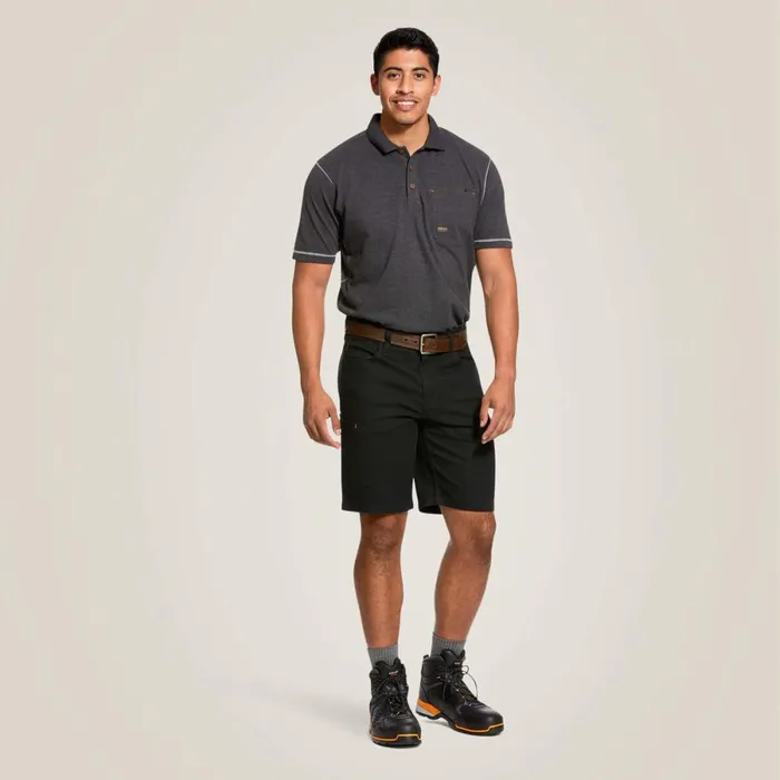 Rebar DuraStretch Made Tough 10034 Short Black Men Ariat Pants and Shorts Rebar DuraStretch Made Tough 10034 Short Black Men Ariat Pants and Shorts