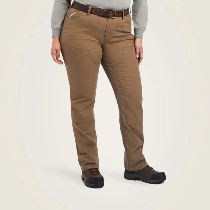 Rebar DuraStretch Made Tough Double Front Pant Field Khaki Women Ariat Pants and Shorts Rebar DuraStretch Made Tough Double Front Pant Field Khaki Women Ariat Pants and Shorts