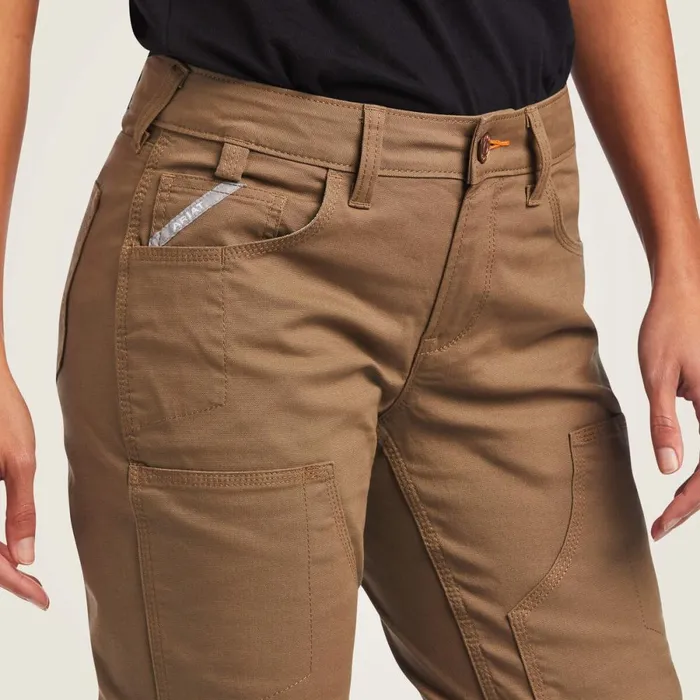 Rebar DuraStretch Made Tough Double Front Pant Field Khaki Women Ariat Pants and Shorts Rebar DuraStretch Made Tough Double Front Pant Field Khaki Women Ariat Pants and Shorts