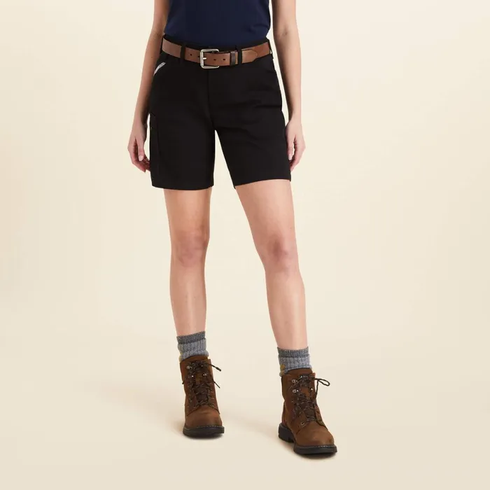 Rebar DuraStretch Made Tough Short Black Women Ariat Pants and Shorts