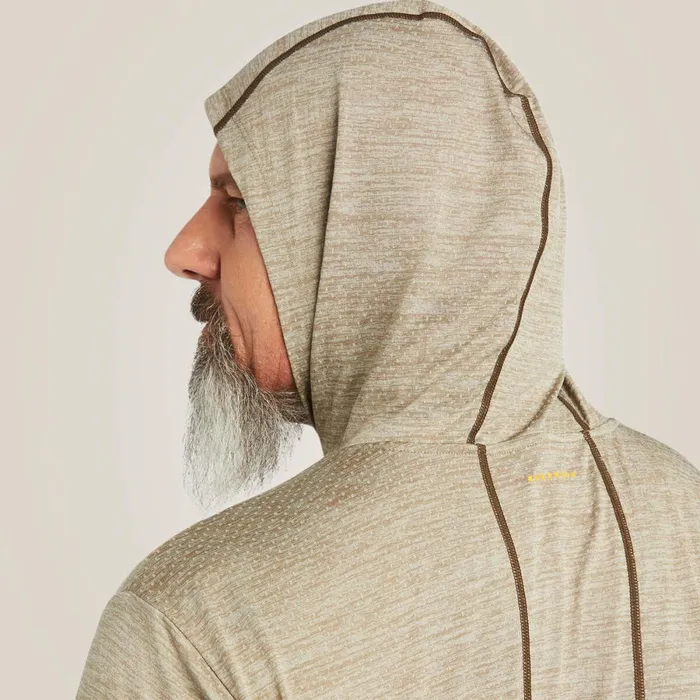 Rebar Evolution Hooded Sun Shirt Brindle Men Ariat TShirts and Polos Rebar Evolution Hooded Sun Shirt Brindle Men Ariat TShirts and Polos