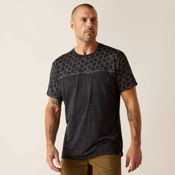 Rebar Evolution Reflective TShirt Black Men Ariat TShirts and Polos