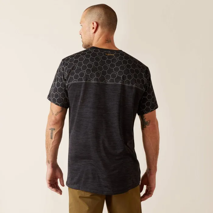 Rebar Evolution Reflective TShirt Black Men Ariat TShirts and Polos Rebar Evolution Reflective TShirt Black Men Ariat TShirts and Polos