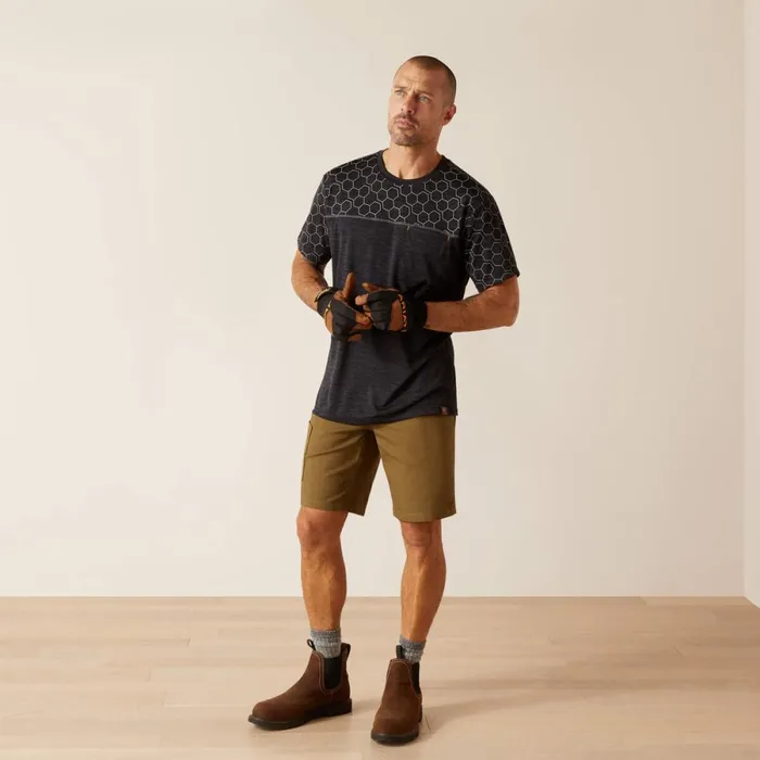 Rebar Evolution Reflective TShirt Black Men Ariat TShirts and Polos Rebar Evolution Reflective TShirt Black Men Ariat TShirts and Polos