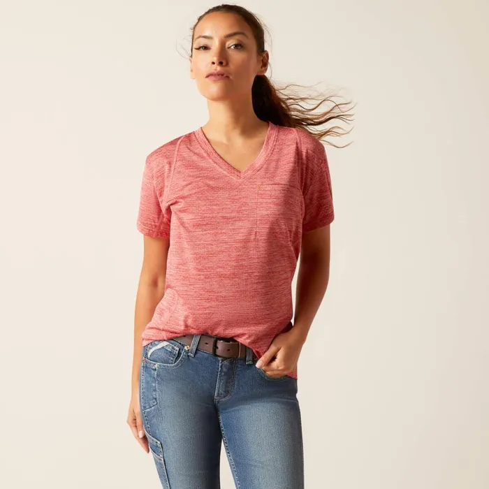 Rebar Evolution TShirt Mineral Red Women Ariat TShirts and Tops