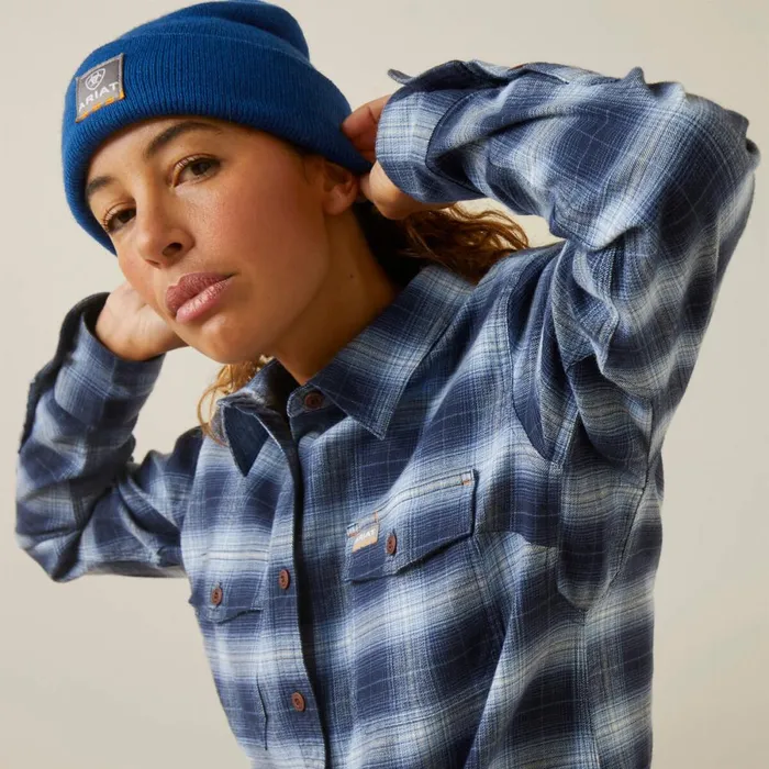 Rebar Flannel DuraStretch Work Shirt Allure Plaid Women Ariat TShirts and Tops