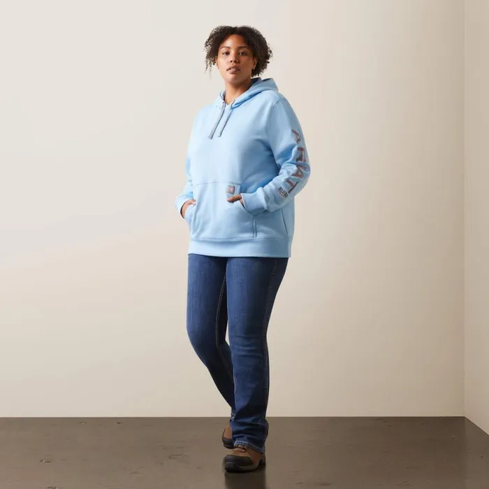 Rebar Graphic Hoodie Dutch Canal Heather Dusk Women Ariat Sweatshirts and Hoodies Rebar Graphic Hoodie Dutch Canal Heather Dusk Women Ariat Sweatshirts and Hoodies