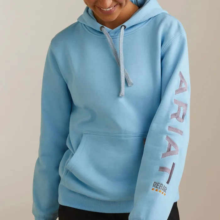 Rebar Graphic Hoodie Dutch Canal Heather Dusk Women Ariat Sweatshirts and Hoodies Rebar Graphic Hoodie Dutch Canal Heather Dusk Women Ariat Sweatshirts and Hoodies