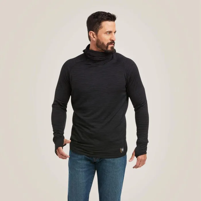 Rebar Gridwork Balaclava Baselayer Black Men Ariat TShirts and Polos