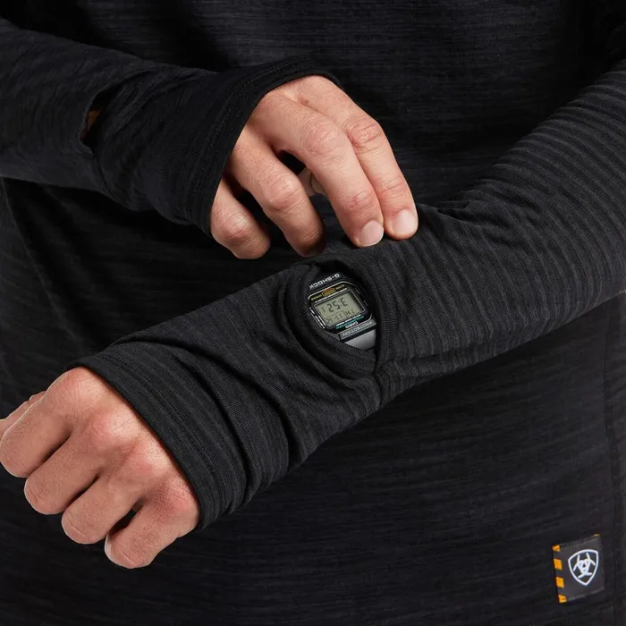 Rebar Gridwork Balaclava Baselayer Black Men Ariat TShirts and Polos Rebar Gridwork Balaclava Baselayer Black Men Ariat TShirts and Polos