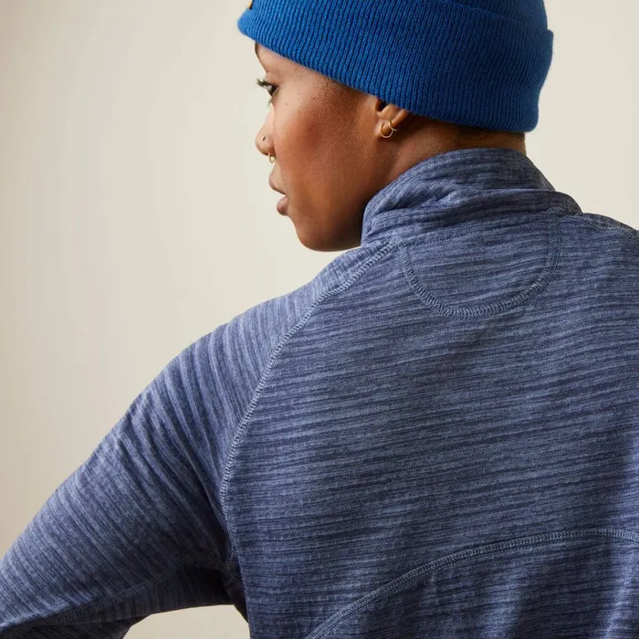 Rebar Gridwork Baselayer 14 Zip TShirt Bjou Blue Women Ariat TShirts and Tops Rebar Gridwork Baselayer 14 Zip TShirt Bjou Blue Women Ariat TShirts and Tops