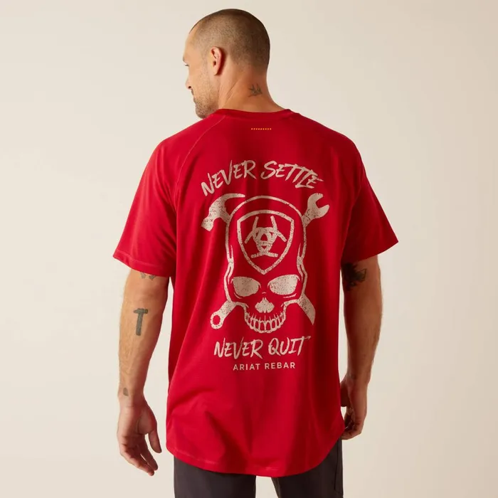 Rebar Heat Fighter Jolly Wrencher Jester Red Men Ariat TShirts and Polos