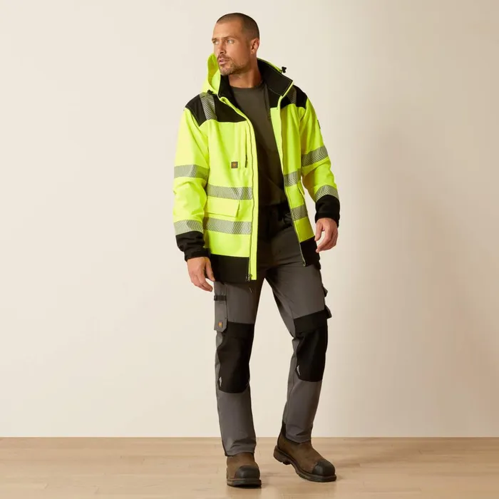 Rebar HiVis Softshell Jacket Hivis Yellow Men Ariat Workwear Rebar HiVis Softshell Jacket Hivis Yellow Men Ariat Workwear