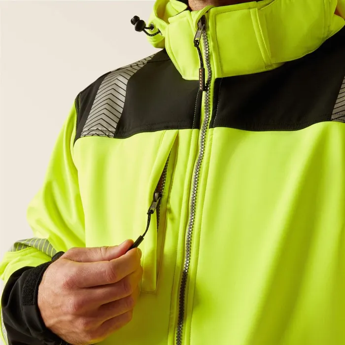 Rebar HiVis Softshell Jacket Hivis Yellow Men Ariat Workwear Rebar HiVis Softshell Jacket Hivis Yellow Men Ariat Workwear
