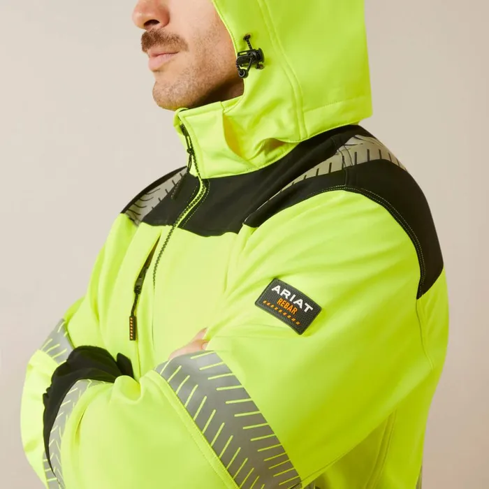 Rebar HiVis Softshell Jacket Hivis Yellow Men Ariat Workwear Rebar HiVis Softshell Jacket Hivis Yellow Men Ariat Workwear