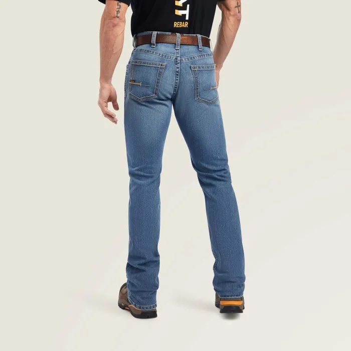 Rebar M4 Low Rise DuraStretch Edge Boot Cut Jean Ventura Men Ariat Denim Rebar M4 Low Rise DuraStretch Edge Boot Cut Jean Ventura Men Ariat Denim
