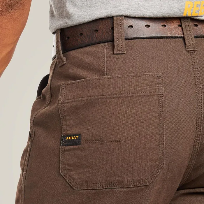 Rebar M4 Low Rise DuraStretch Made Tough Double Front Stackable Straight Leg Pant Wren Men Ariat Pants and Shorts Rebar M4 Low Rise DuraStretch Made Tough Double Front Stackable Straight Leg Pant Wren Men Ariat Pants and Shorts