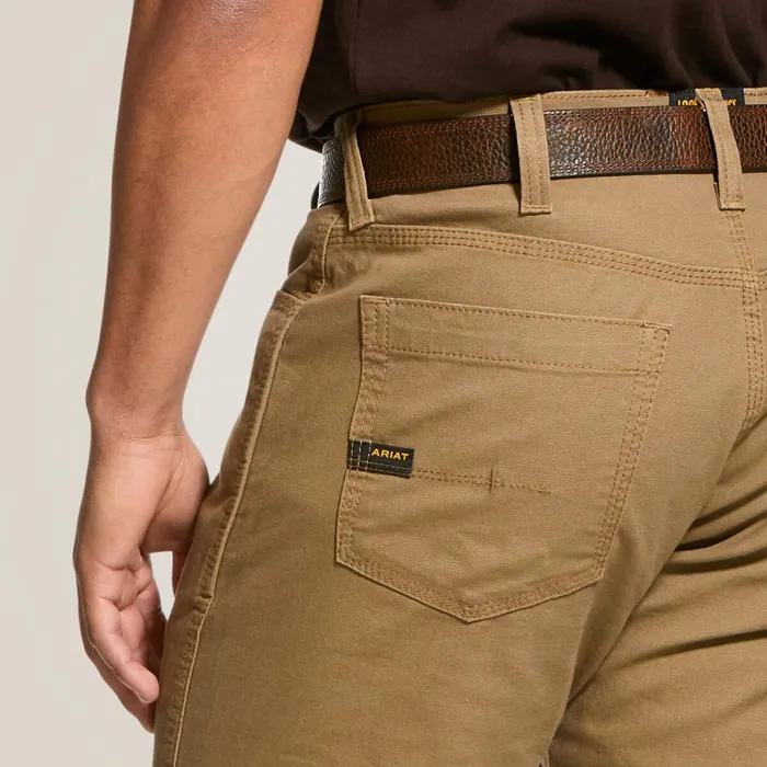 Rebar M4 Low Rise DuraStretch Made Tough Stackable Straight Leg Pant Field Khaki Men Ariat Pants and Shorts Rebar M4 Low Rise DuraStretch Made Tough Stackable Straight Leg Pant Field Khaki Men Ariat Pants and Shorts