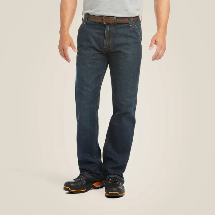 Rebar M4 Low Rise DuraStretch Workhorse Boot Cut Jean Phantom Men Ariat Denim