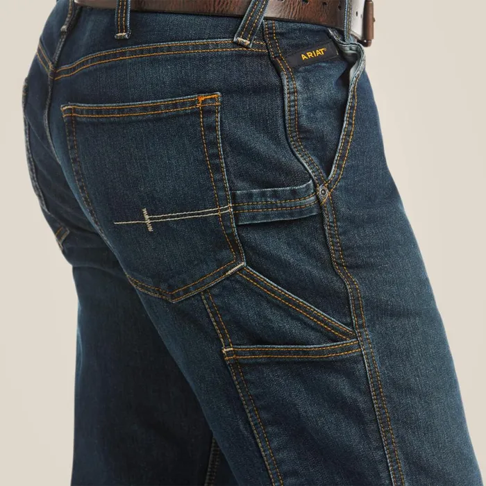 Rebar M4 Low Rise DuraStretch Workhorse Boot Cut Jean Phantom Men Ariat Denim Rebar M4 Low Rise DuraStretch Workhorse Boot Cut Jean Phantom Men Ariat Denim