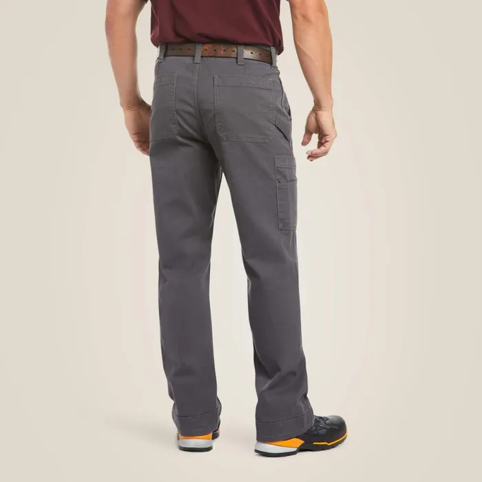 Rebar M4 Relaxed DuraStretch Washed Twill Dungaree Boot Cut Pant Rebar Grey Men Ariat Pants and Shorts Rebar M4 Relaxed DuraStretch Washed Twill Dungaree Boot Cut Pant Rebar Grey Men Ariat Pants and Shorts