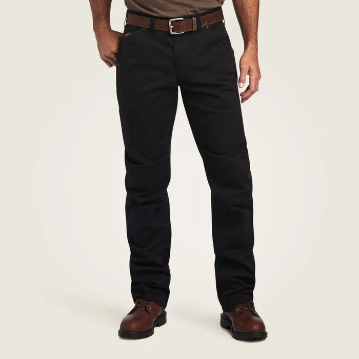Rebar M5 Straight DuraStretch Washed Twill Dungaree Straight Leg Pant Black Men Ariat Pants and Shorts Rebar M5 Straight DuraStretch Washed Twill Dungaree Straight Leg Pant Black Men Ariat Pants and Shorts