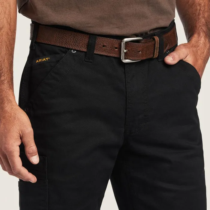 Rebar M5 Straight DuraStretch Washed Twill Dungaree Straight Leg Pant Black Men Ariat Pants and Shorts Rebar M5 Straight DuraStretch Washed Twill Dungaree Straight Leg Pant Black Men Ariat Pants and Shorts