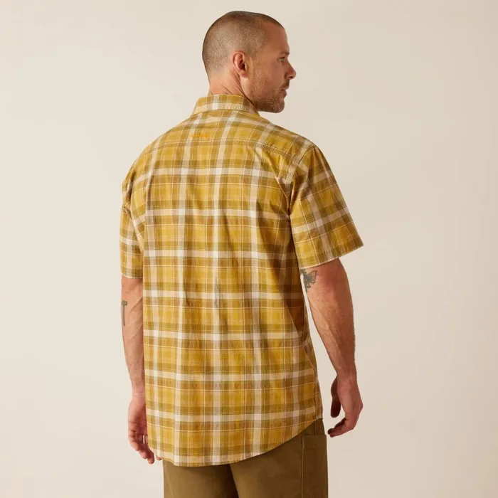Rebar Made Tough DuraStretch Work Shirt Dried Tobacco Plaid Men Ariat Button Down Shirts Rebar Made Tough DuraStretch Work Shirt Dried Tobacco Plaid Men Ariat Button Down Shirts