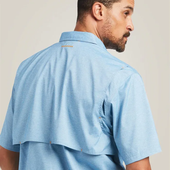 Rebar Made Tough VentTEK DuraStretch Work Shirt Deep Water Heather Men Ariat Button Down Shirts Rebar Made Tough VentTEK DuraStretch Work Shirt Deep Water Heather Men Ariat Button Down Shirts