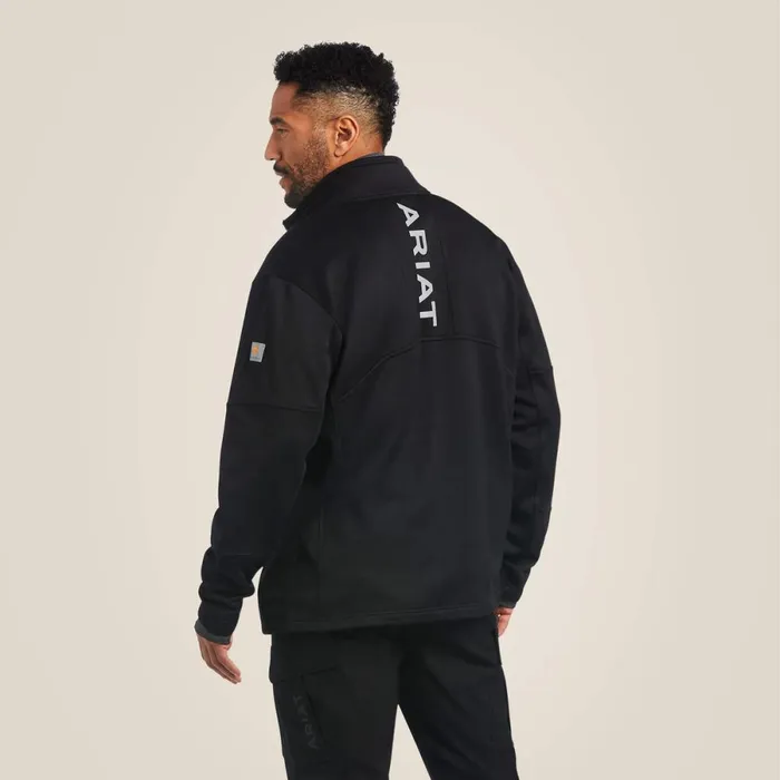 Rebar Polartec Elite Full Zip Sweatshirt Black Men Ariat Sweatshirts and Hoodies