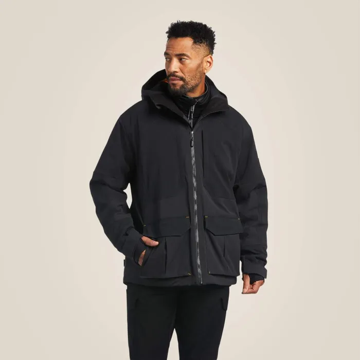 Rebar Polartec Elite Waterproof Insulated Jacket Black Men Ariat Jackets and Vests