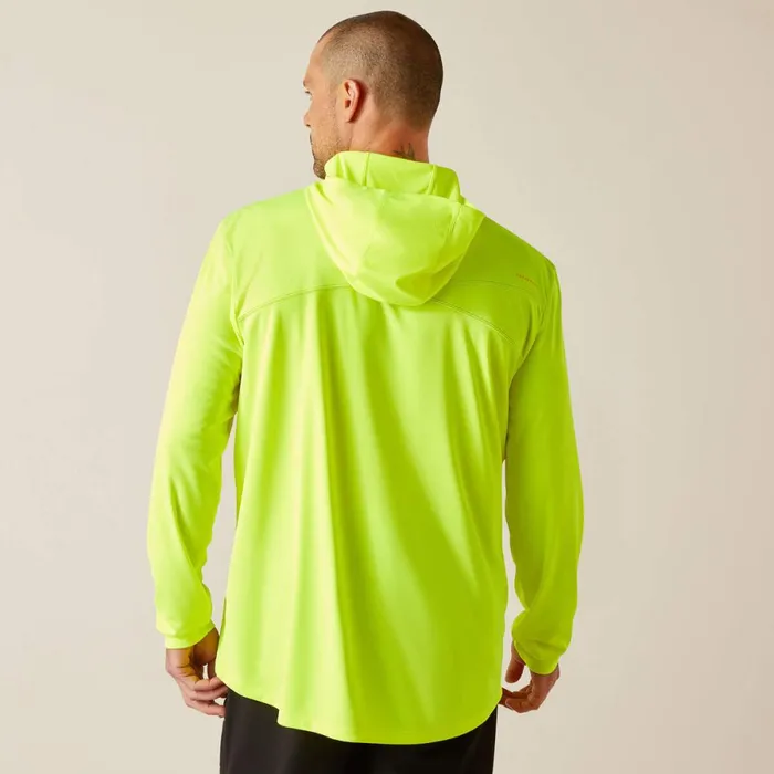 Rebar Sunblocker Hooded TShirt Safety Yellow Men Ariat TShirts and Polos Rebar Sunblocker Hooded TShirt Safety Yellow Men Ariat TShirts and Polos