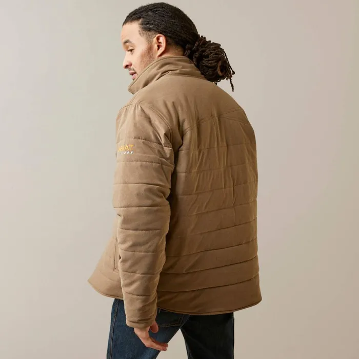 Rebar Valiant Stretch Canvas Water Resistant Insulated Jacket Rebar Khaki Heather Men Ariat Jackets and Vests Rebar Valiant Stretch Canvas Water Resistant Insulated Jacket Rebar Khaki Heather Men Ariat Jackets and Vests