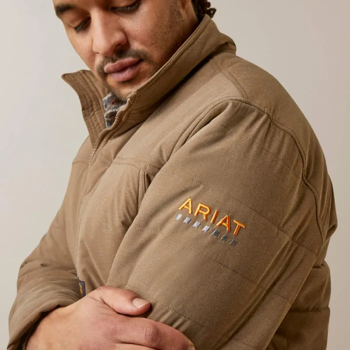 Rebar Valiant Stretch Canvas Water Resistant Insulated Jacket Rebar Khaki Heather Men Ariat Jackets and Vests Rebar Valiant Stretch Canvas Water Resistant Insulated Jacket Rebar Khaki Heather Men Ariat Jackets and Vests