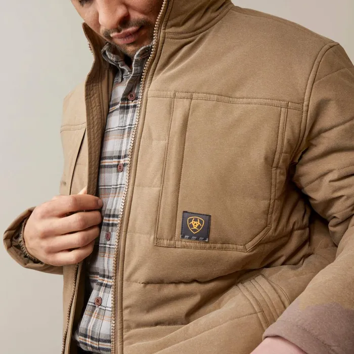 Rebar Valiant Stretch Canvas Water Resistant Insulated Jacket Rebar Khaki Heather Men Ariat Jackets and Vests Rebar Valiant Stretch Canvas Water Resistant Insulated Jacket Rebar Khaki Heather Men Ariat Jackets and Vests